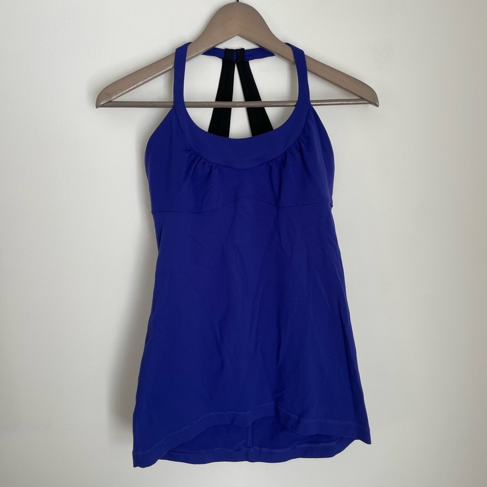 Blue Lululemon tank size M